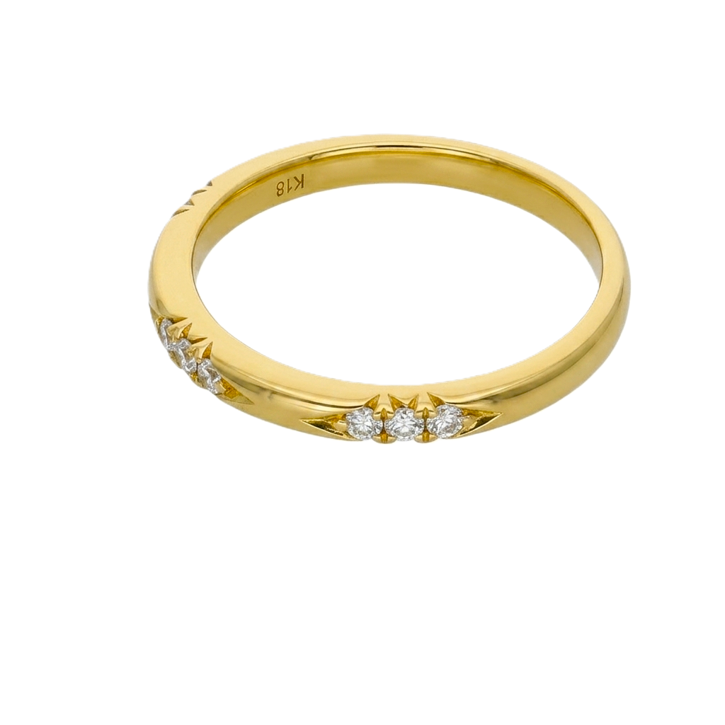 Anillo Oro Amarillo y Brillantes AN-14476