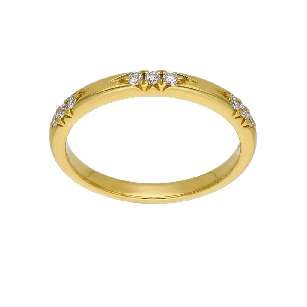 Anillo Oro Amarillo y Brillantes AN-14476