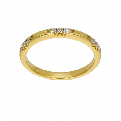 Anillo Oro Amarillo y Brillantes AN-14476