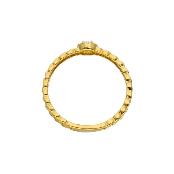 Anillo Oro Amarillo y Brillantes AN-14478