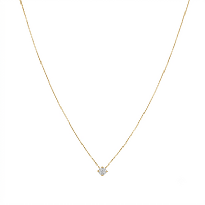 Collar Oro Amarillo 18K con Diamante 0,15 ct Punto de Luz | CO-14500