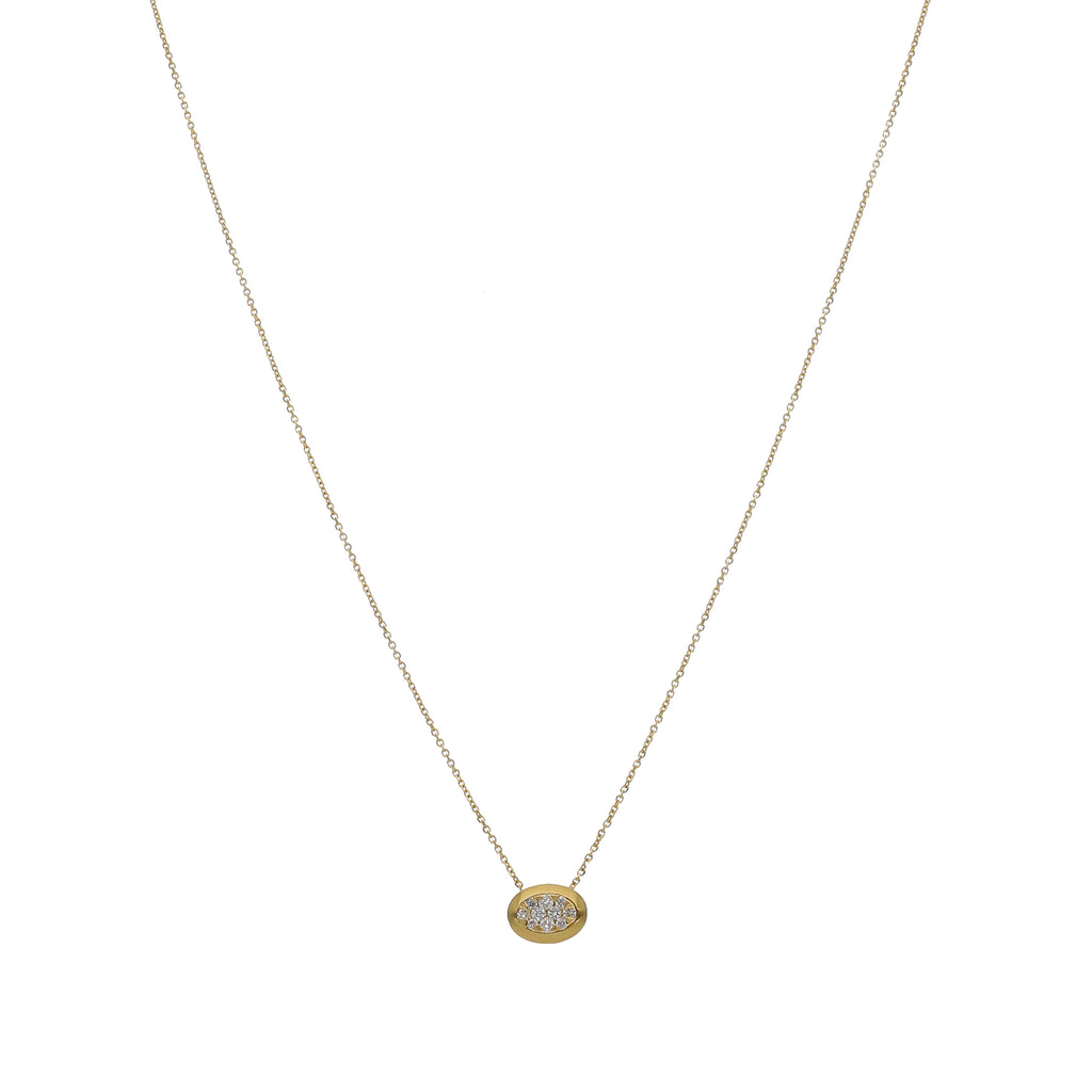Collar Oro Amarillo 18K con Diamantes 0,08 ct | CO-14501