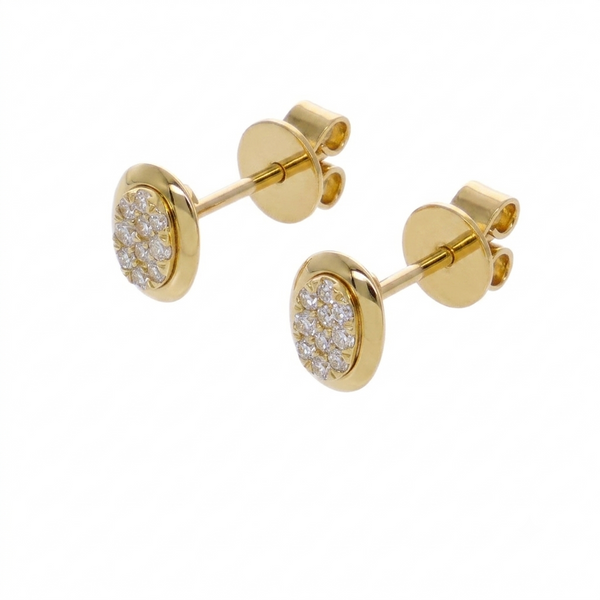 Aros Oro Amarillo 18K con Diamantes 0,16 ct  | AR-14502