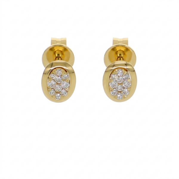 Aros Oro Amarillo 18K con Diamantes 0,16 ct  | AR-14502