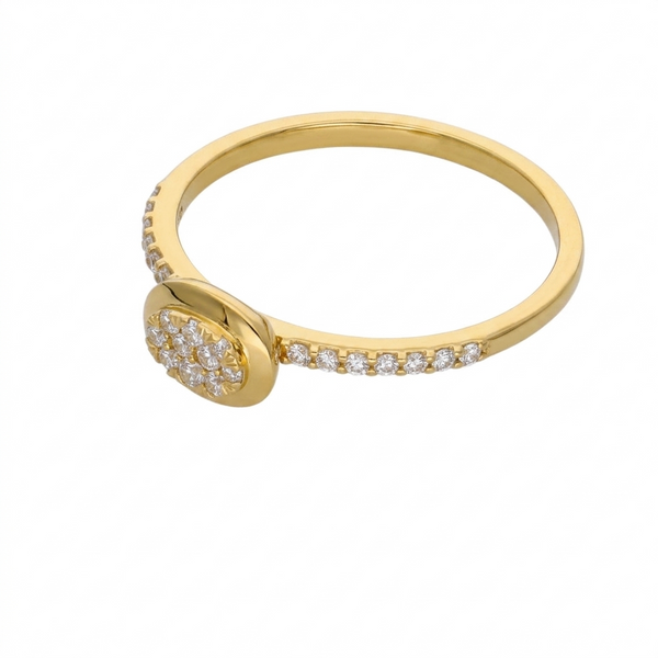 Anillo Oro Amarillo 18K con Diamantes corte Brillante AN-14522