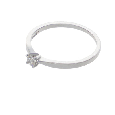 Anillo Solitario Oro Blanco 18K con Diamante 0,10 ct | AN-14527