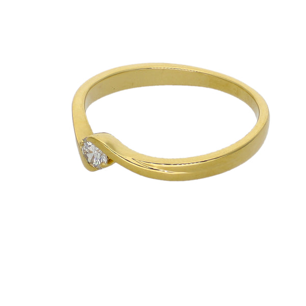 Anillo Oro Amarillo y Brillante Solitario AN-14547