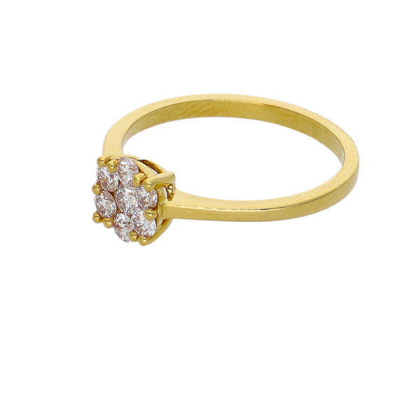 Anillo Oro Amarillo y Brillantes Halo AN-14548
