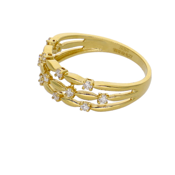 Anillo Oro Amarillo y Brillantes  AN-14550
