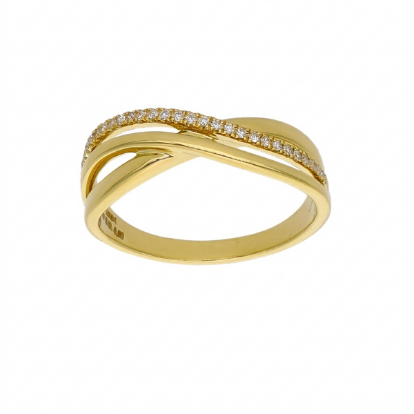 Anillo Oro Amarillo y Brillantes  AN-14552
