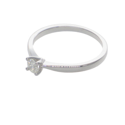 Anillo Oro Blanco y Brillante Solitario AN-14559