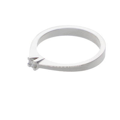 Anillo Oro Blanco y Brillante Solitario AN-14560