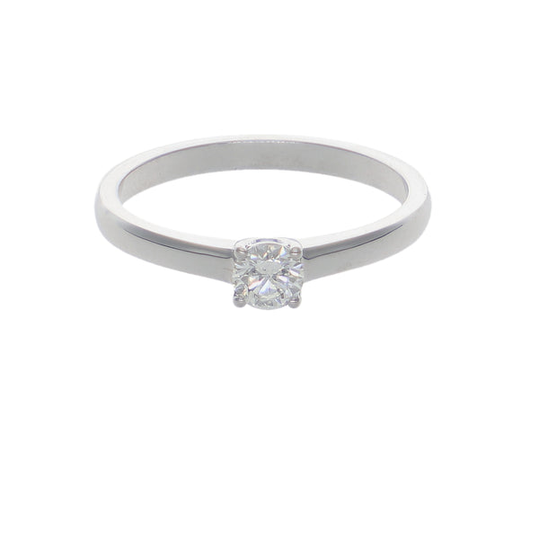 Anillo Oro Blanco y Brillante Solitario AN-14561