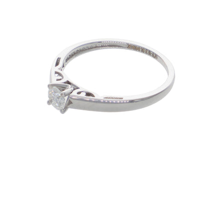 Anillo Oro Blanco y Brillante Solitario AN-14564