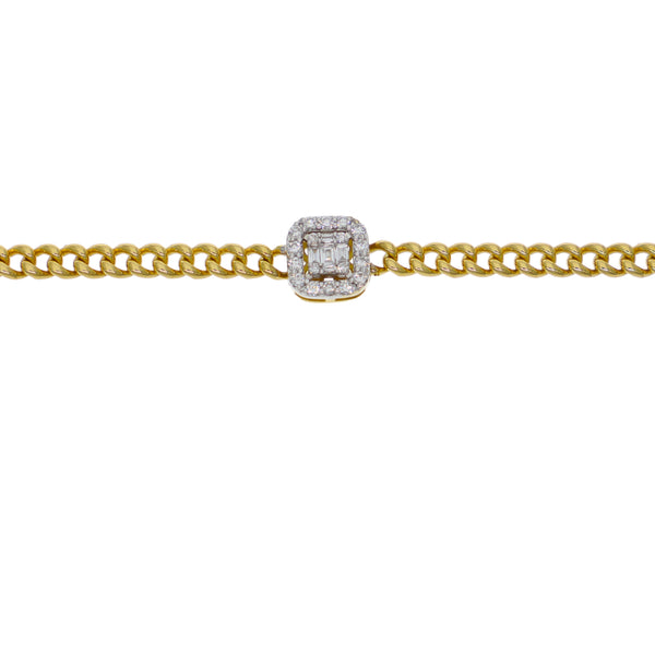 Pulsera Oro Amarillo y Brillantes PU-14568