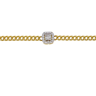 Pulsera Oro Amarillo y Brillantes PU-14568