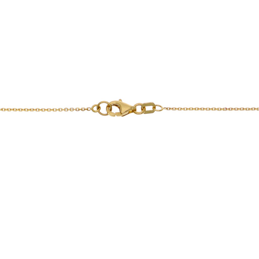 Collar Oro Amarillo y Brillantes CO-14571