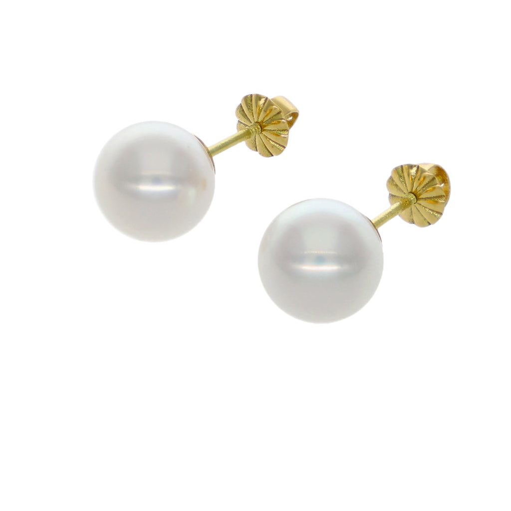 Aros Oro Amarillo y Perlas Cultivadas 9-9.5mm AR-14591