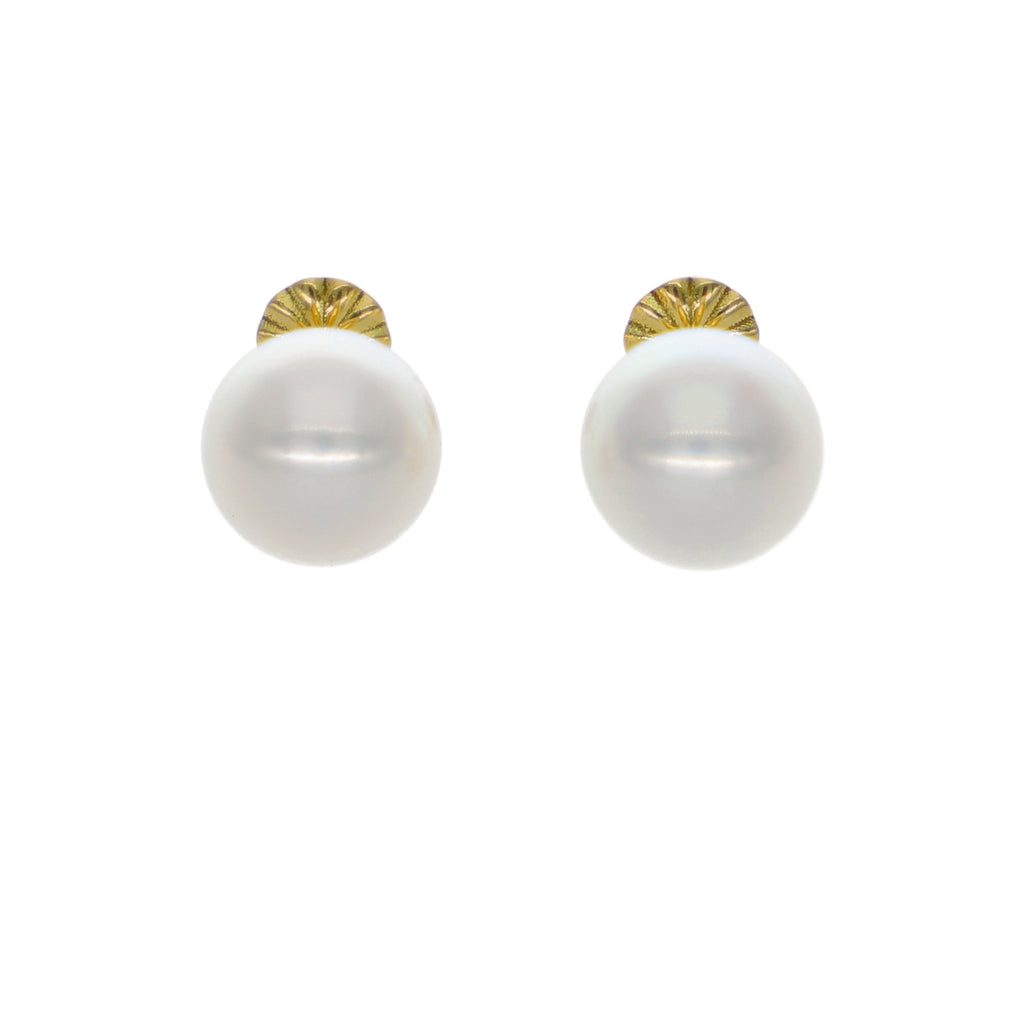 Aros Oro Amarillo y Perlas Cultivadas 9-9.5mm AR-14591