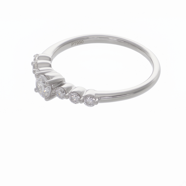 Anillo Platino con Diamantes 0,51 ct | AN-14595
