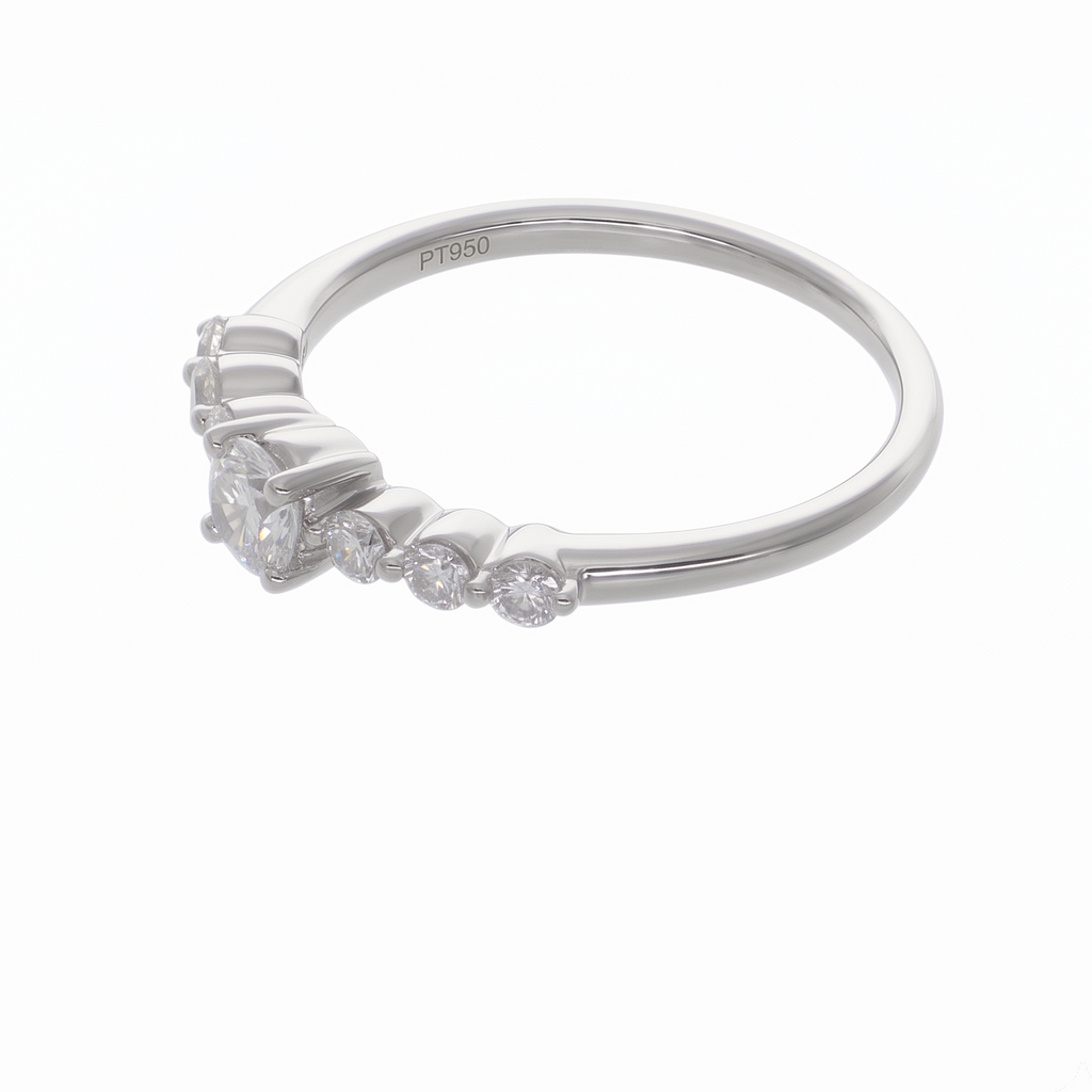 Anillo Platino con Diamantes 0,51 ct | AN-14595