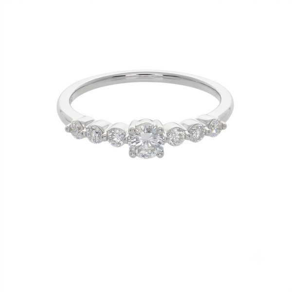 Anillo Platino con Diamantes 0,51 ct | AN-14595