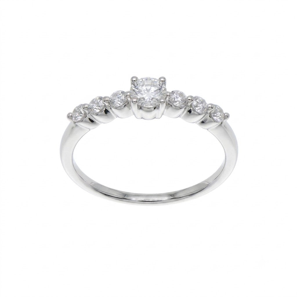 Anillo Platino con Diamantes 0,51 ct | AN-14595