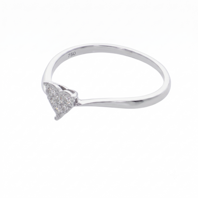 Anillo Oro Blanco con Diamantes 0,08 ct | AN-14598