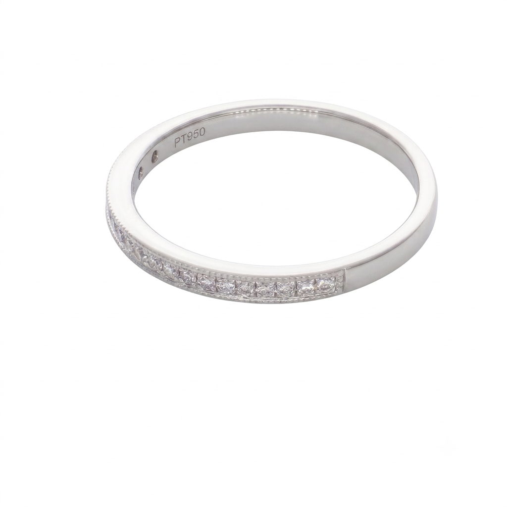Anillo Platino con Diamantes 0,11 ct | AN-14599