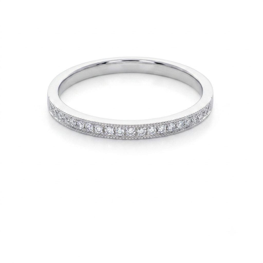 Anillo Platino con Diamantes 0,11 ct | AN-14599