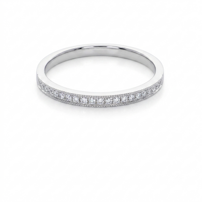 Anillo Platino con Diamantes 0,11 ct | AN-14599
