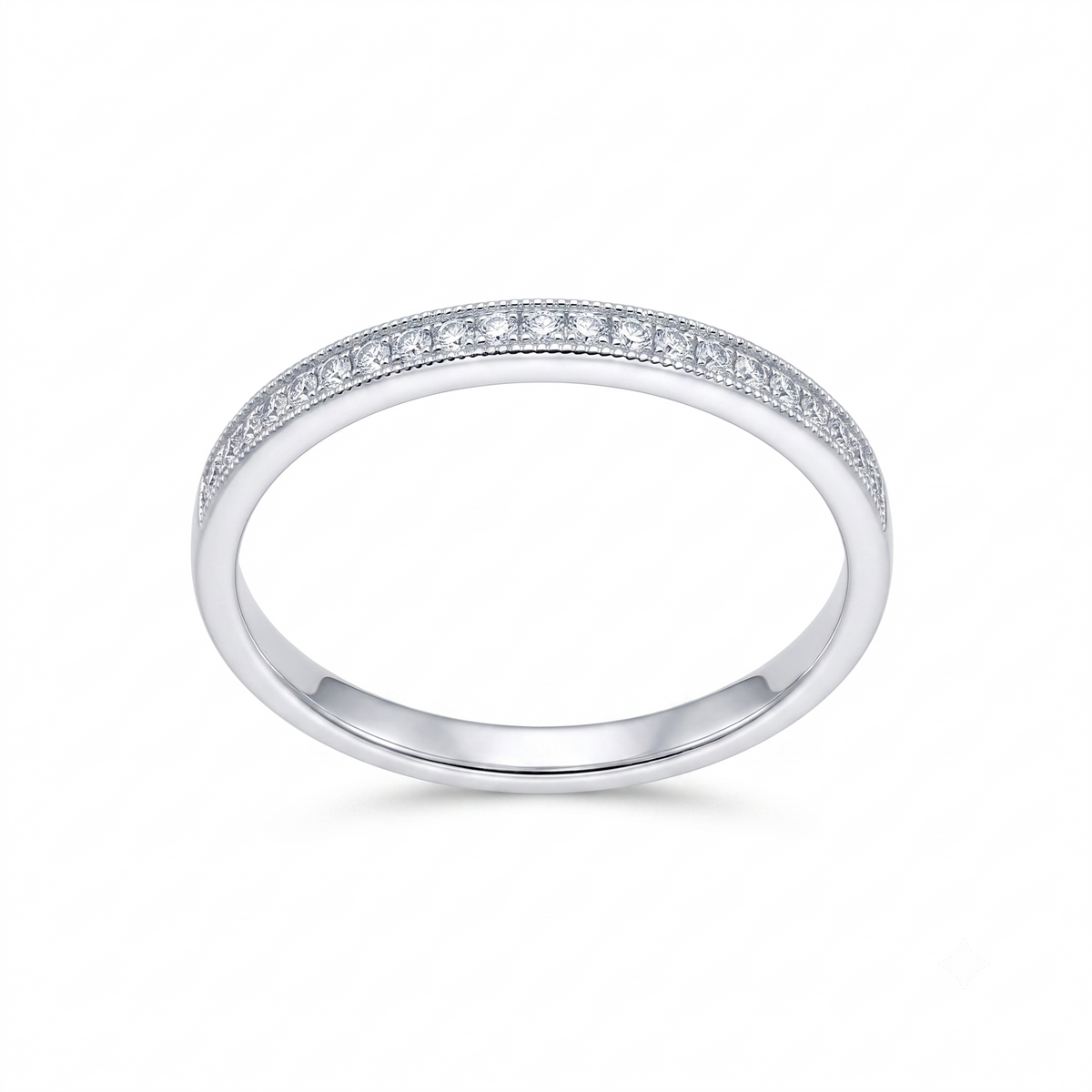 Anillo Platino con Diamantes 0,11 ct | AN-14599