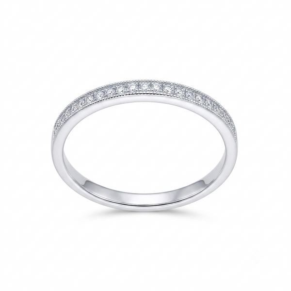 Anillo Platino con Diamantes 0,11 ct | AN-14599