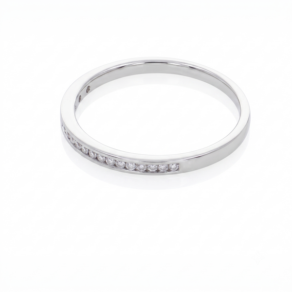 Anillo Platino con Diamantes 0,12 ct | AN-14600