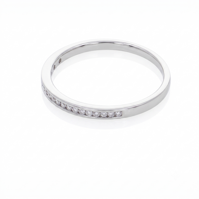 Anillo Platino con Diamantes 0,12 ct | AN-14600
