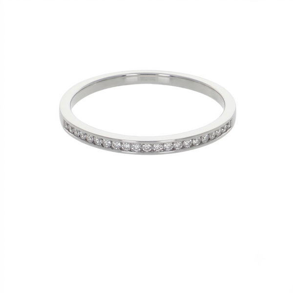 Anillo Platino con Diamantes 0,12 ct | AN-14600