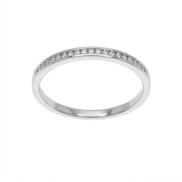 Anillo Platino con Diamantes 0,12 ct | AN-14600