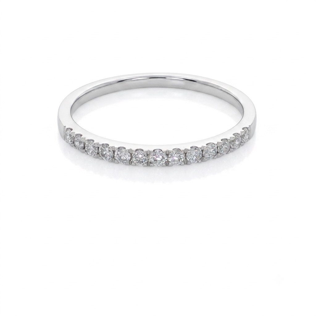 Anillo Platino con Diamantes 0,21 ct | AN-14601