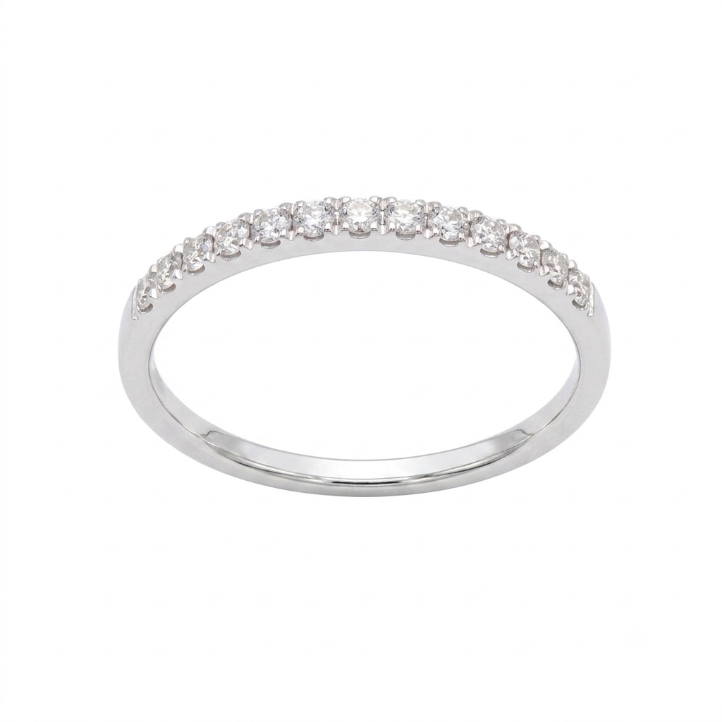 Anillo Platino con Diamantes 0,21 ct | AN-14601