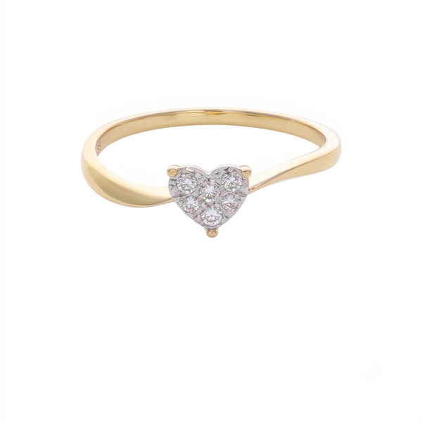 Anillo Oro Amarillo con Diamantes 0.08ct | AN-14604