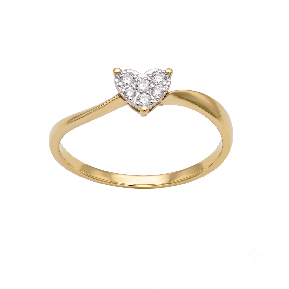 Anillo Oro Amarillo con Diamantes 0.08ct | AN-14604