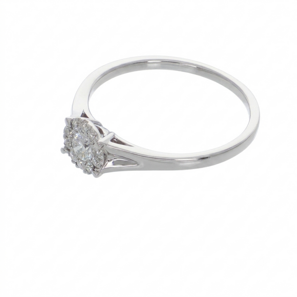 Anillo Platino con Diamantes 0,29 ct | AN-14605