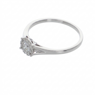 Anillo Platino con Diamantes 0,29 ct | AN-14605