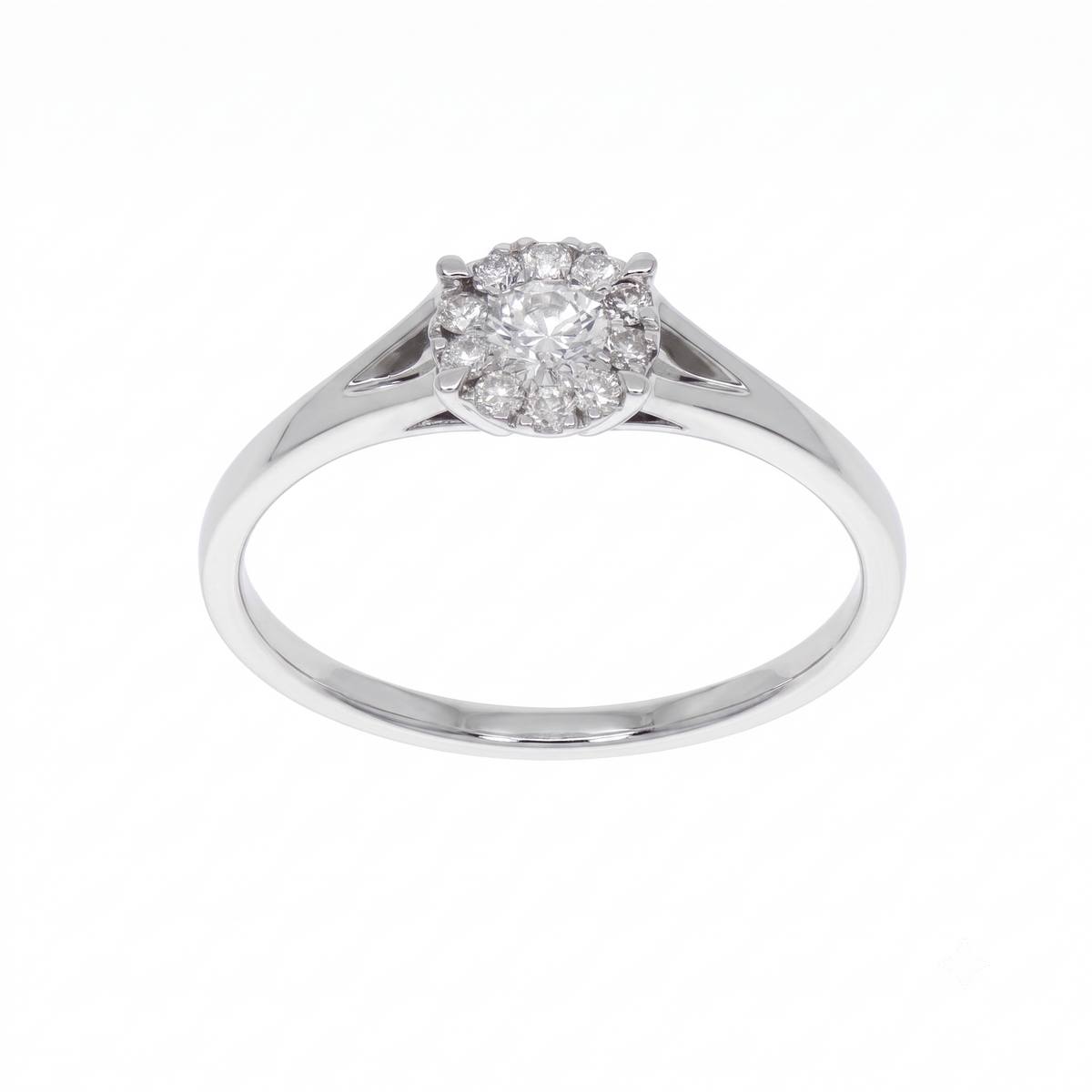 Anillo Platino con Diamantes 0,29 ct | AN-14605