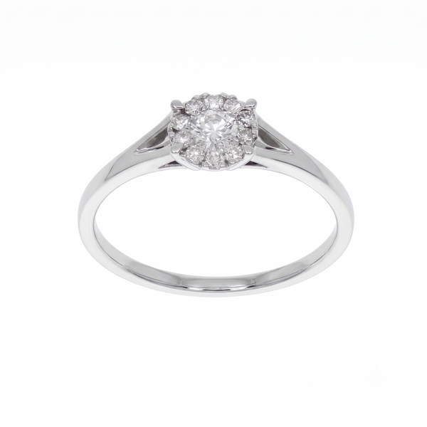 Anillo Platino con Diamantes 0,29 ct | AN-14605
