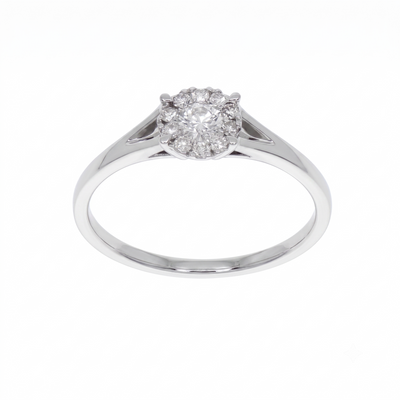 Anillo Platino con Diamantes 0,29 ct | AN-14605