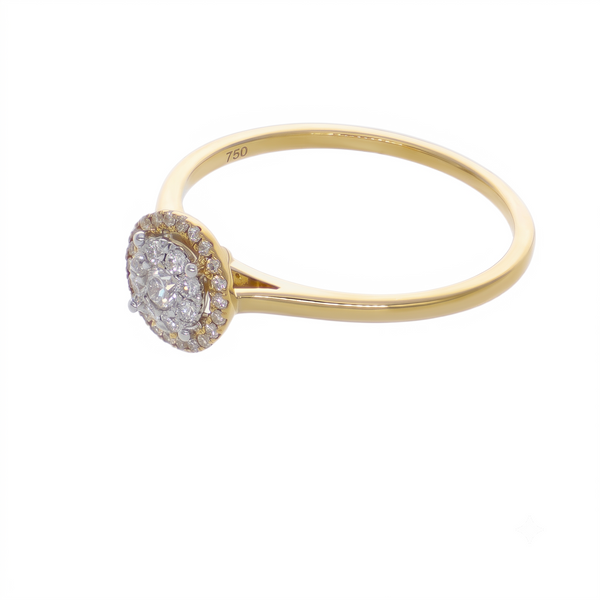 Anillo Oro Amarillo con Diamantes 0,20 ct | AN-14606