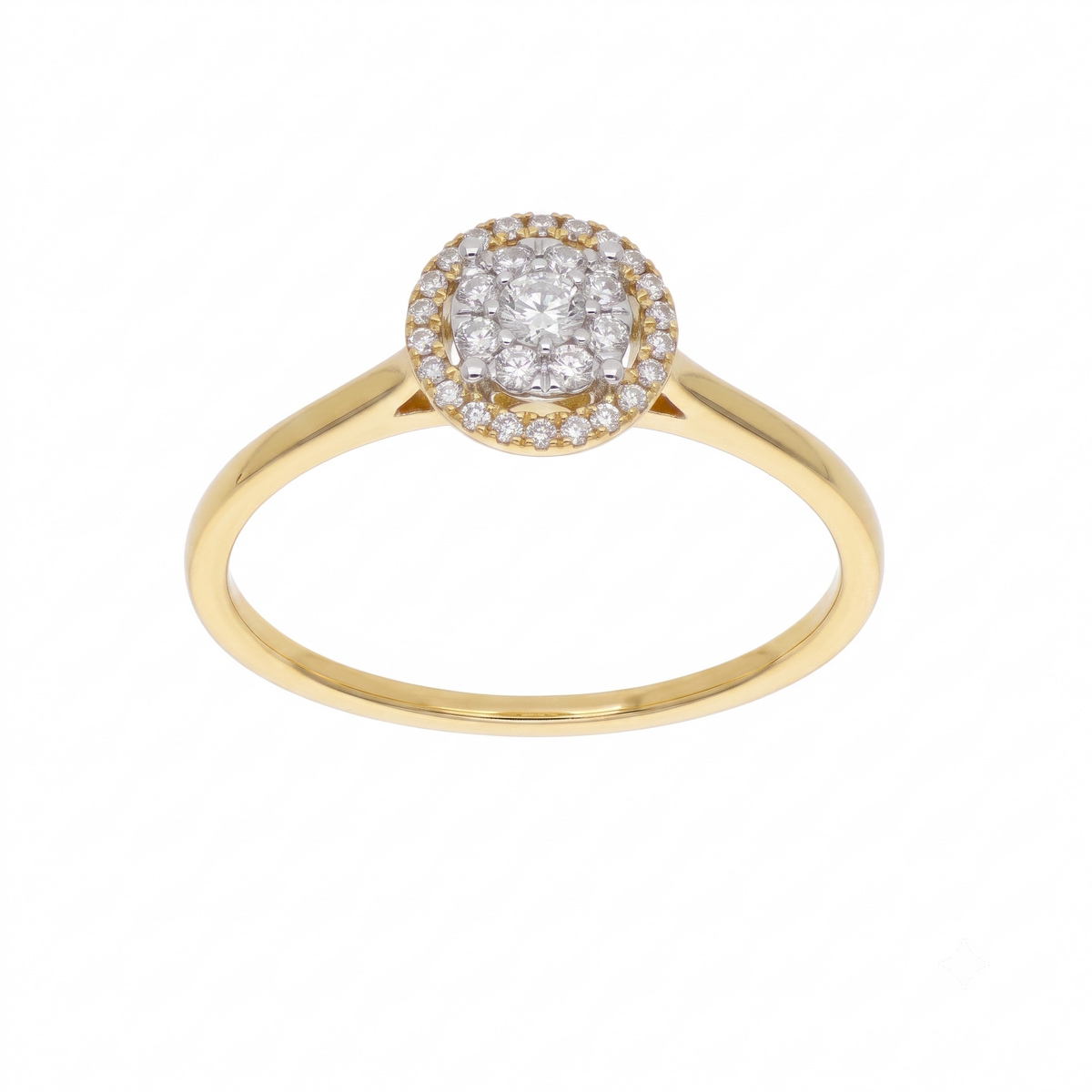 Anillo Oro Amarillo con Diamantes 0,20 ct | AN-14606