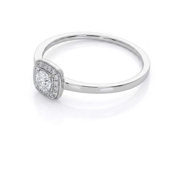 Anillo Platino con Diamantes 0,26 ct | AN-14608