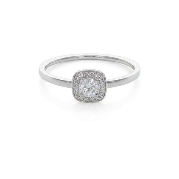 Anillo Platino con Diamantes 0,26 ct | AN-14608
